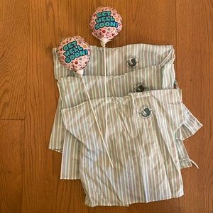 American Girl Doll Hospital Gowns (3) and Get Well Soon Balloons (2)
